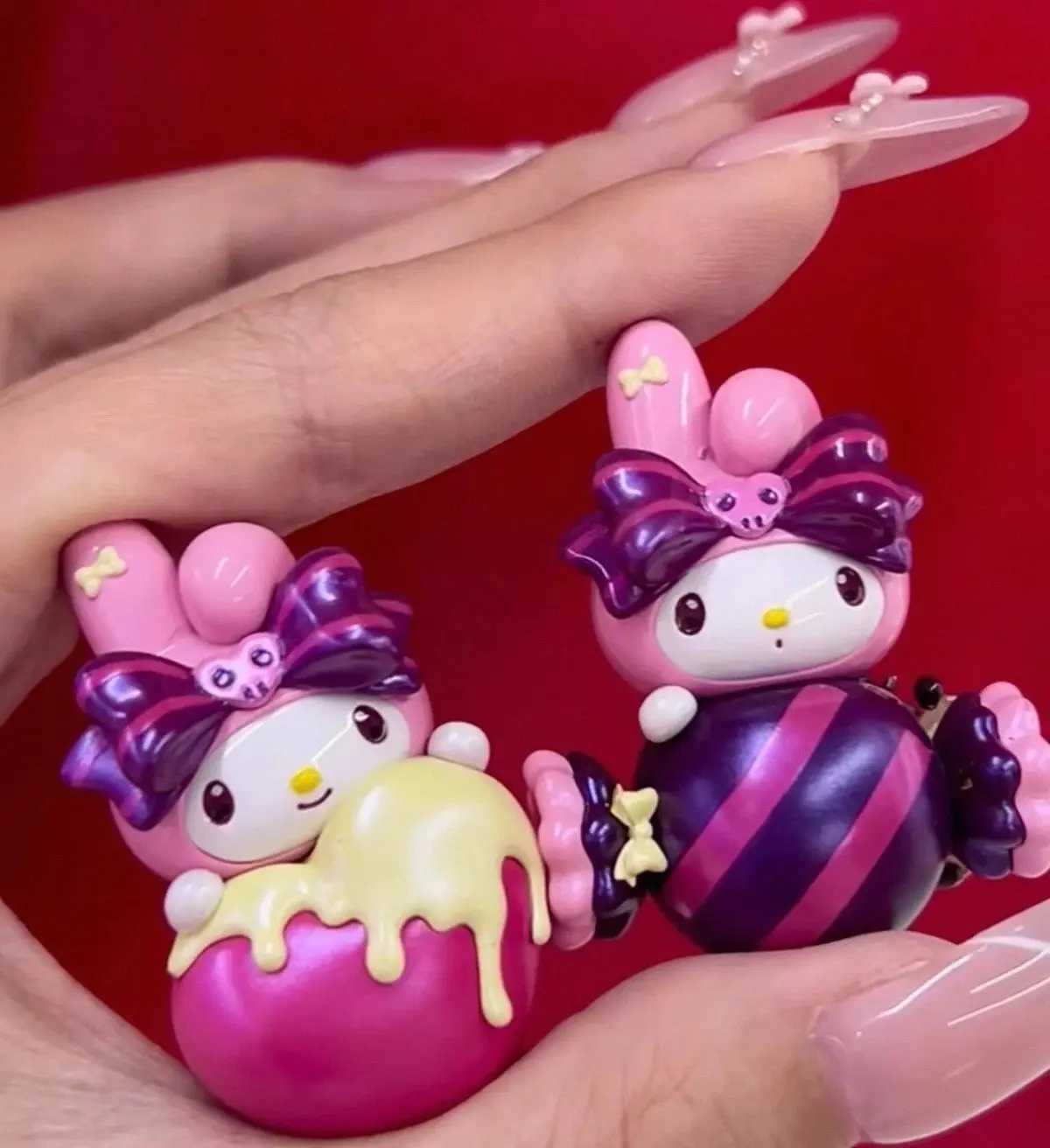 Sanrio Charaktere Kawaii Mini-Figuren Süßigkeiten Überraschungsbox Spielzeug Kuromi My Melody Puppen-Sammlung Schreibtisch-Deko Geburtstagsgeschenke – Detail 4