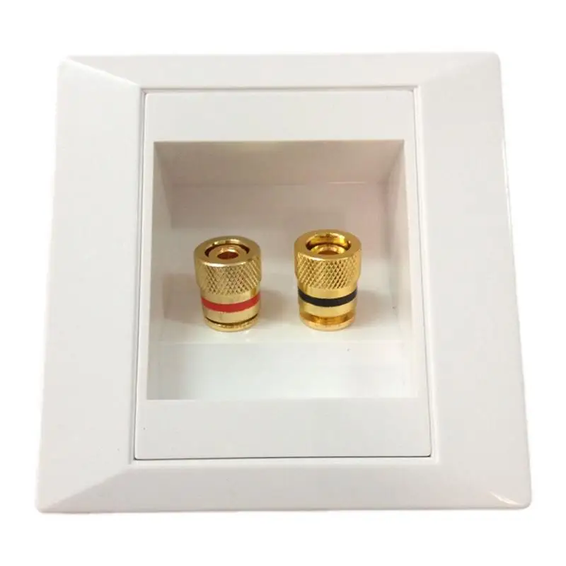 Durable Banana Plug Wall Speaker Connector Plate