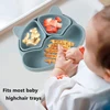 New BPA Free Baby Sucker Silicone Dining Plate Cartoon Children Dishes Plate Toddle Training Tableware Kids Feeding Bowls 6