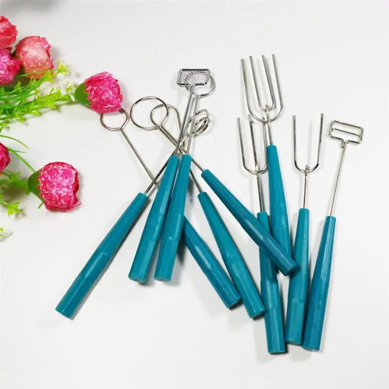 Description Picture 3 of item10pcs 1 SetForks Candy Dipping Forks Dipping Fork Tools Chocolate Diy Decorating Tool Set Chocolate Fork Set