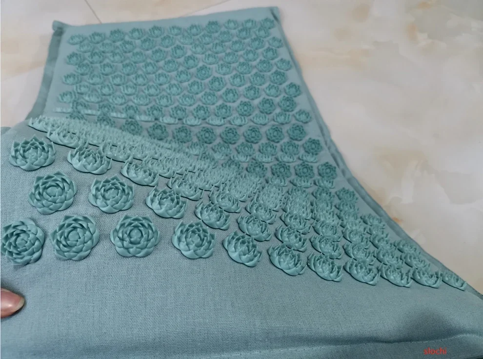 72*44cm Lotus Spike Acupressure Mat Massage Mat Yoga Mats Pillow with Bag Acupuncture Pillow Accupresure