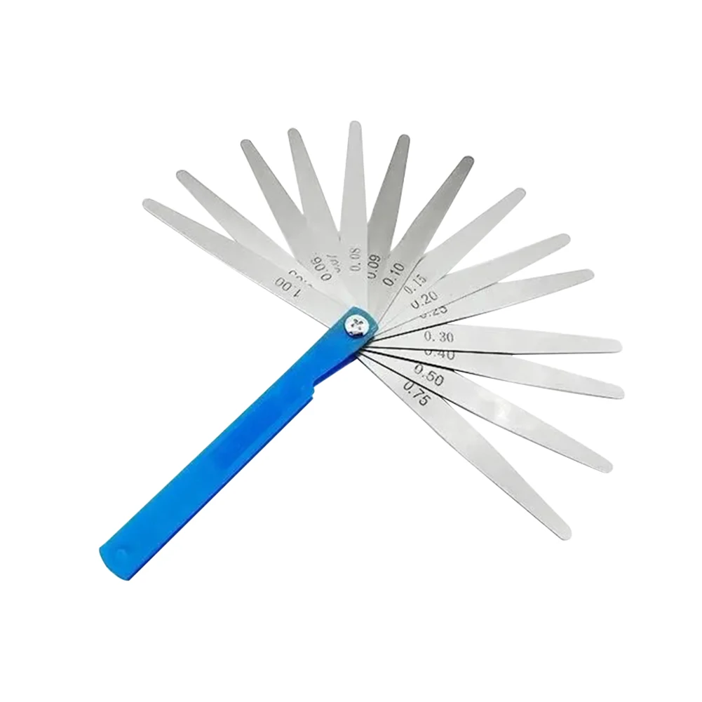 Measurement Height Limit Gauge Tools 17 Blade Thickness Tappet Valve Feeler Gauge Set Filler Measuring Ruler Tool