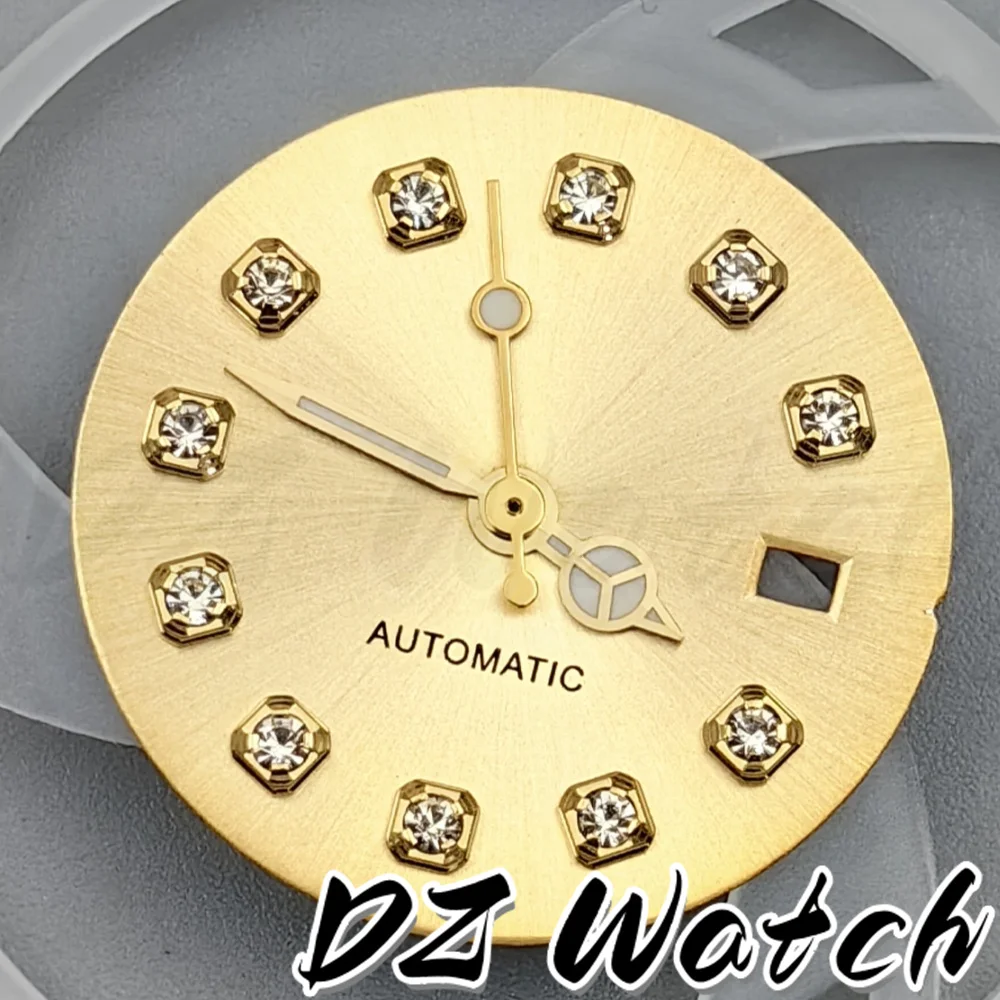 Stunning 20.5mm Multicolor Sunburst Watch Dial with Diamond Markers and Date Window