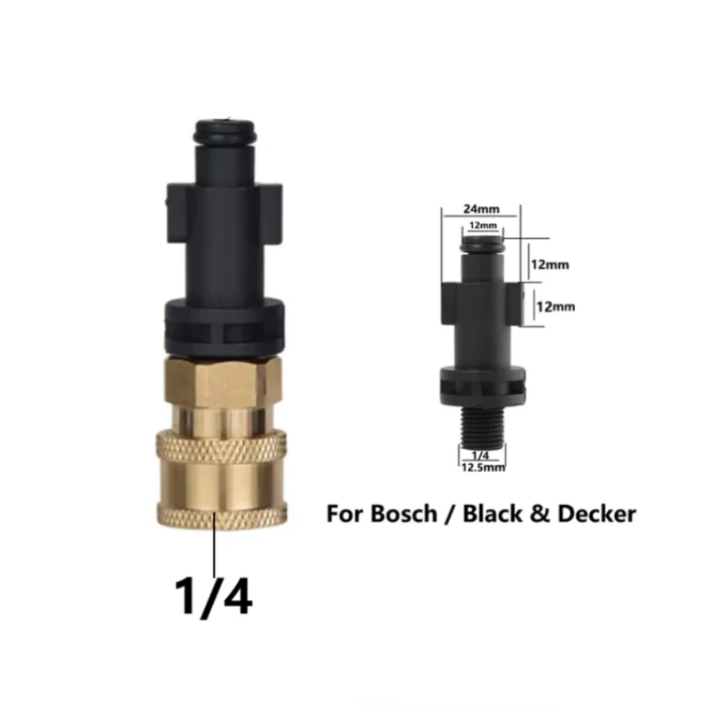 HeavyDuty Pressure Washer Quick Release Adapter 1/4" for AR Blue Karcher LAVOR Black & Decker Bosch Upgrade Your Experience