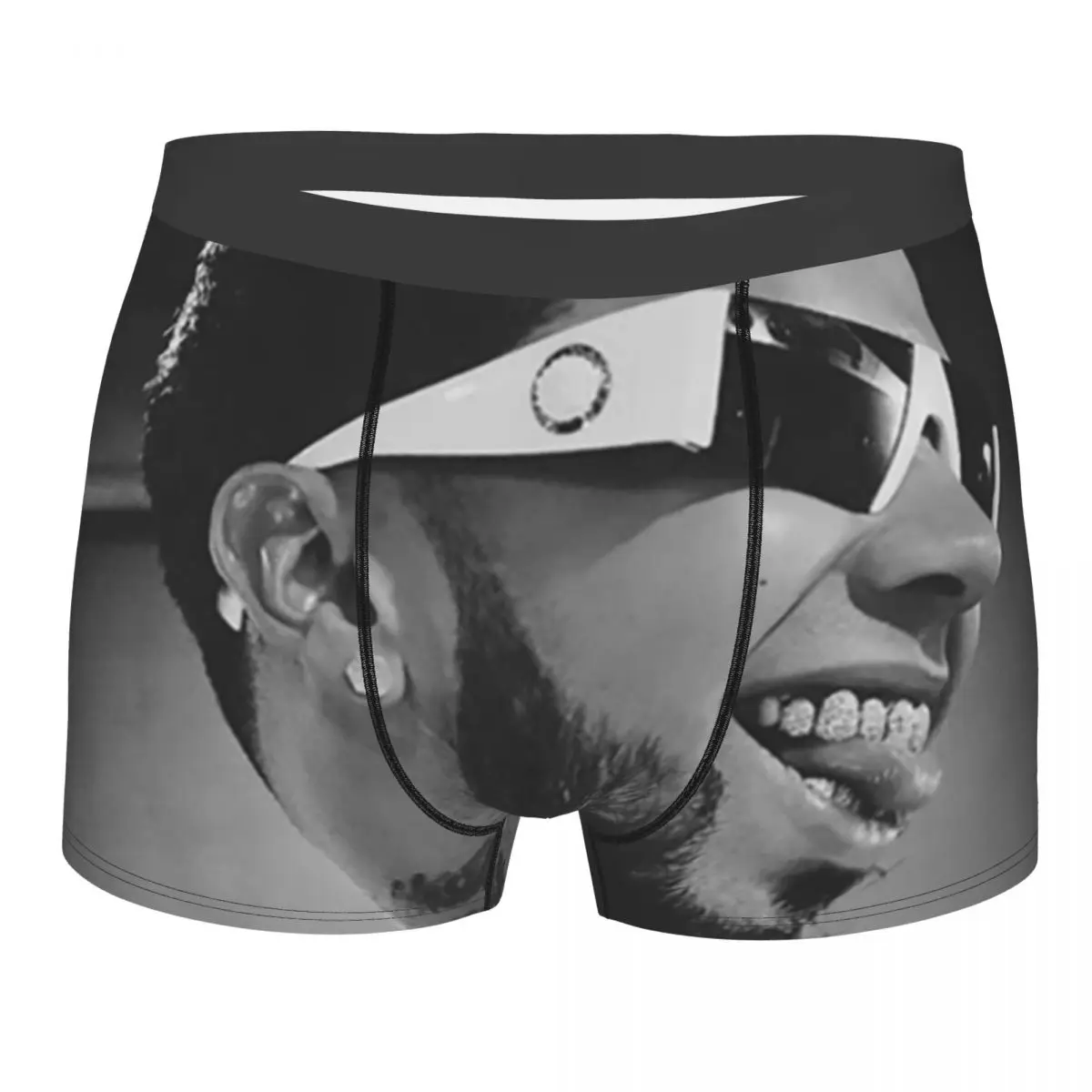 

Anuel AA Rapper Boxer Shorts Men 3D Print Male Soft Underwear Panties Briefs