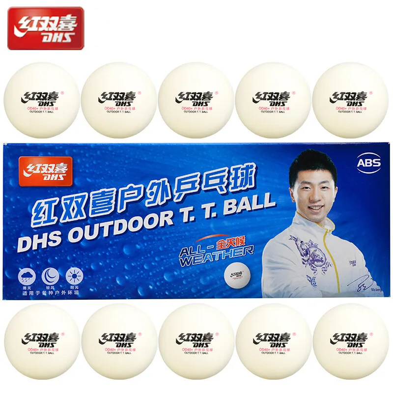 Description Picture 3 of itemOriginal DHS Outdoor Table Tennis Ball New Stable Performance in all Weather Seamed ABS D40+ Balls Plastic Ping Pong Balls