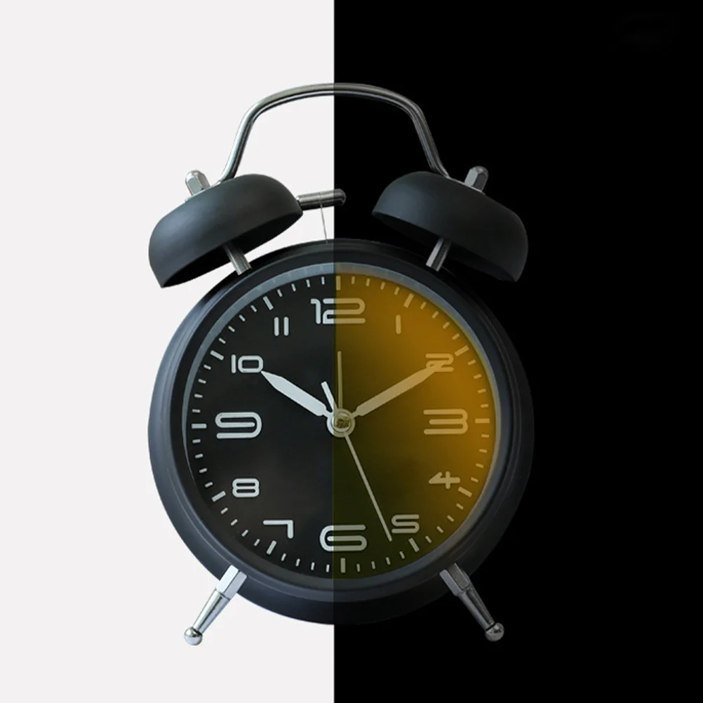 

1PC Students Alarm Clock Simple Bedroom Desk Clock Cartoon with Night Light Alarm Clock Creative Mute Alarm Clock Retro Ringing