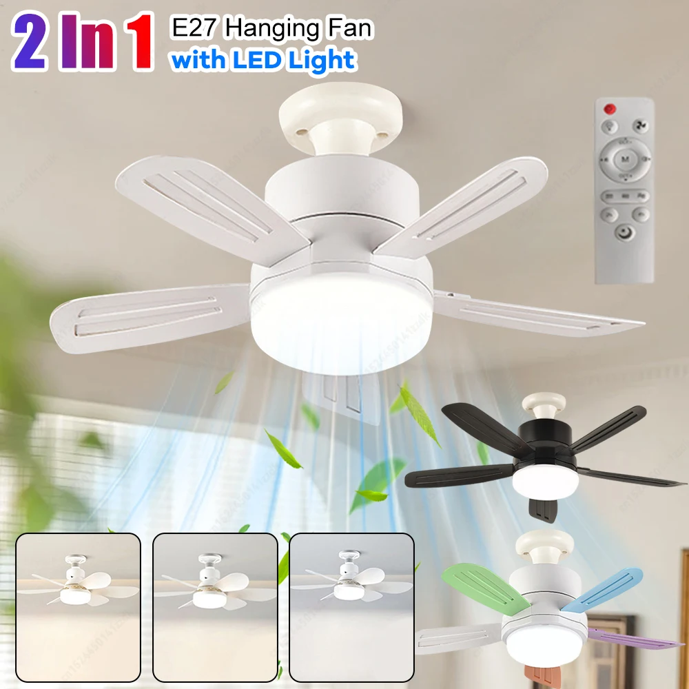 Plastic LED Ceiling Fan Light with Remote Control