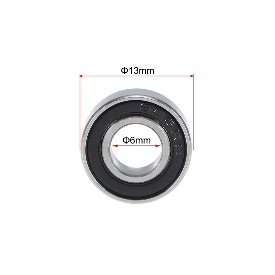 10PCS ABEC-5 686 2RS 686RS 686-2RS 686 RS L1360 6x13x5 mm 6*13*5mm double Rubber seal High quality Deep Groove Ball Bearing