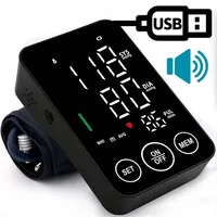 Sphygmomanometer BP Monitor Health Care New LED Blood Pressure Monitor Big Screen Broadcast Tonometer Digital Arm Tonometer 1