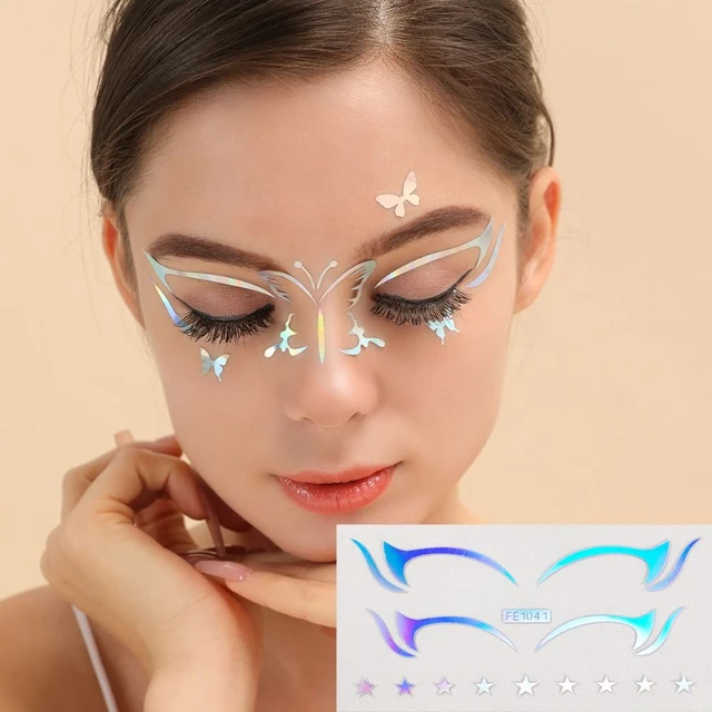 1PCS Eyes Gems Self Adhesive Lashed Sparkly Crystal Eyeliner Sticker  Transfer Face Makeup Rhinestones Art Tattoos - AliExpress