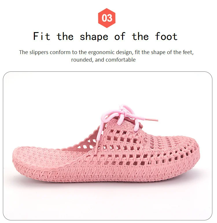 2020 Low Price Fashion New Design Women Summer Sandals Lace-up Breathable Non Slid Flat Woman Female Ladies Sweet Slippers