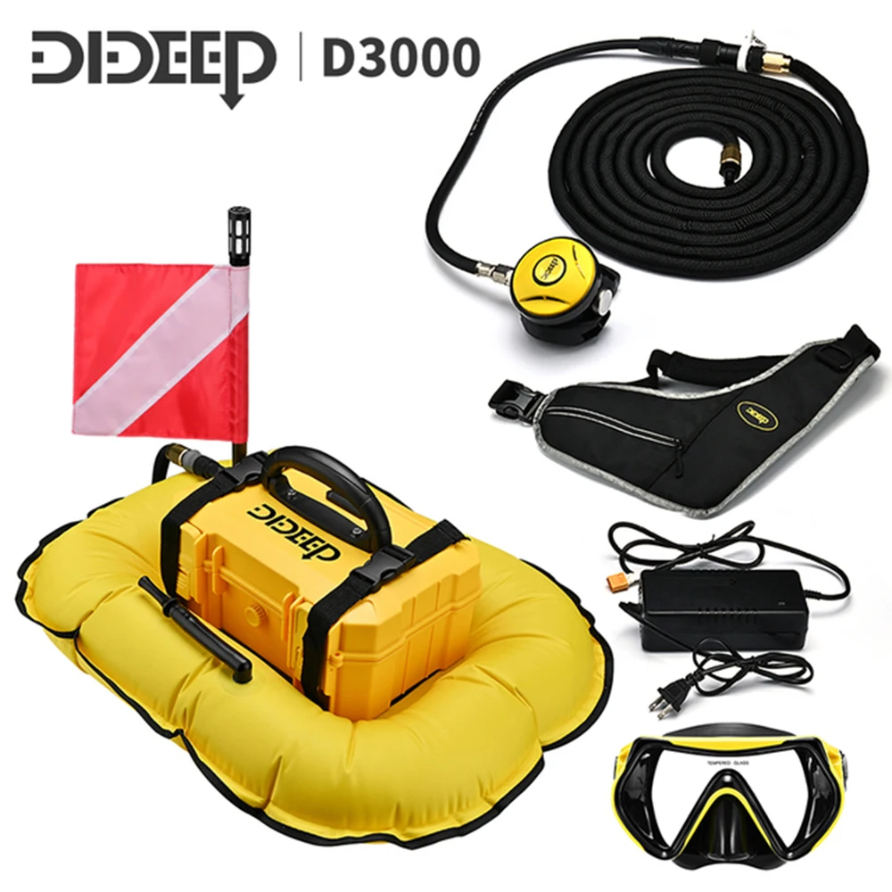 

DIDEEP-Portable Diving Ventilator, Tankless Diving System, Outdoor US Plug, 100-240V, 40000mAh