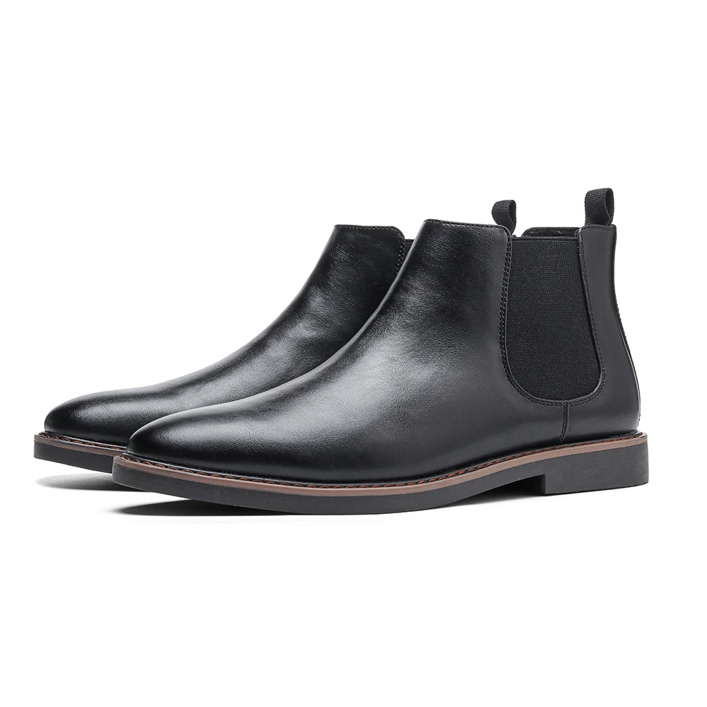 40~46 Chelsea Boots Men Classic Brand Comfortable Fashion Leather Men Boots #KD5232