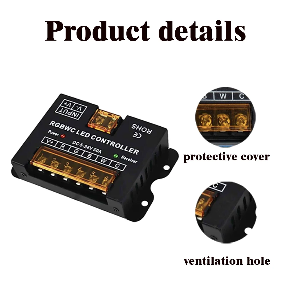Wireless RF Touch LED Dimmer for Customizable LED Strip Lighting