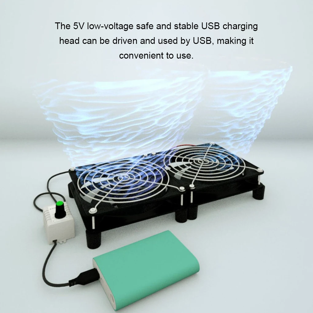 External Router Fan USB Powered And Effective Strong Wind USB Cooling Fan TV Box ABS