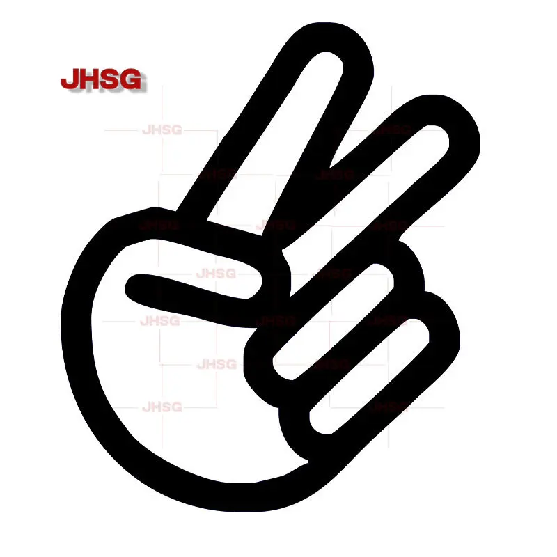 

Funny Car Sticker Finger YES Decal Cut Vinyl Waterproof Sticker Car Decorative Styling for Car Bumper Car Window Car Decoration