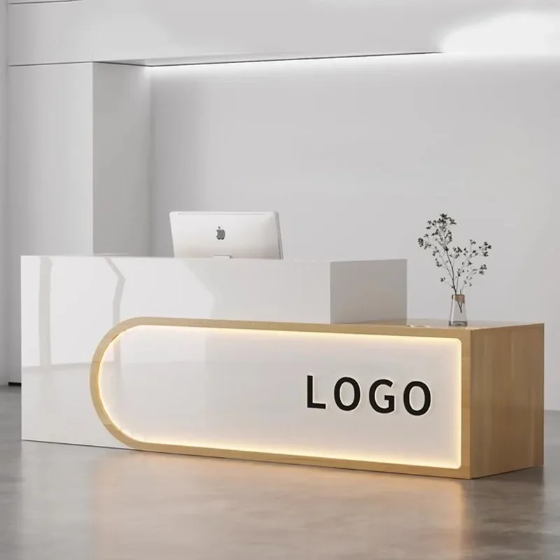 Beauty Salon Desk Reception Bar Counter Property Institutions Desk Reception Service Counter Empfangstheke Furniture