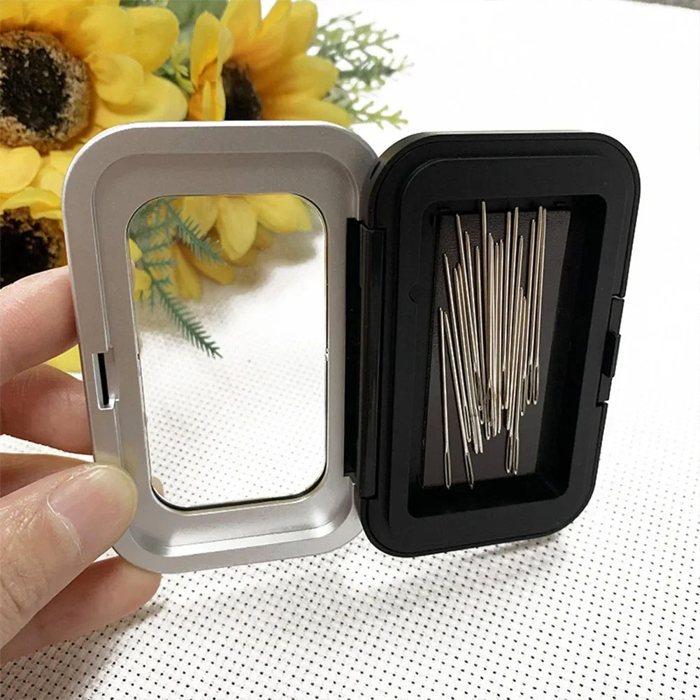 1pc Magnetic Needle Storage Box Embroidery Needles Rectangle Sewing Needle Storage Case Sewing Tool Accessories