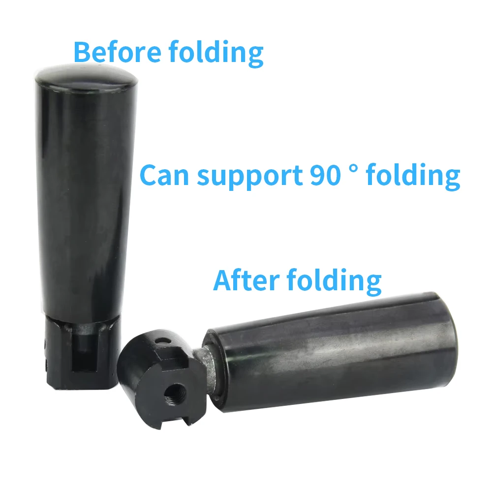 A936 Foldable Handwheel Bakelite Machine Handle Movable Joint Foldable Rotating Handle With Internal Thread Flat Rotating Grip
