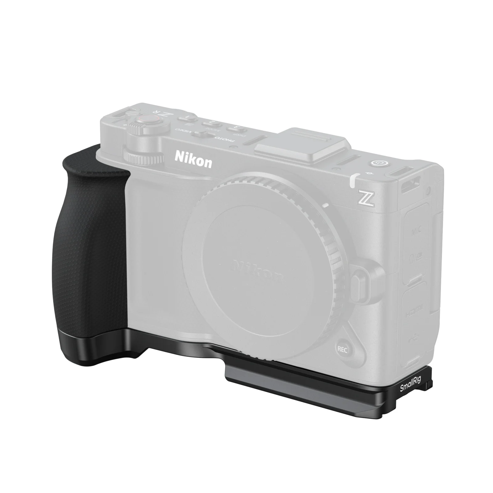 SmallRig L-förmige Montageplatte mit Silikongriff für Nikon ZR mit Arca-Swiss Schnellwechselplatte für DJI RS 3/RSC 3 Pro – Detail 1