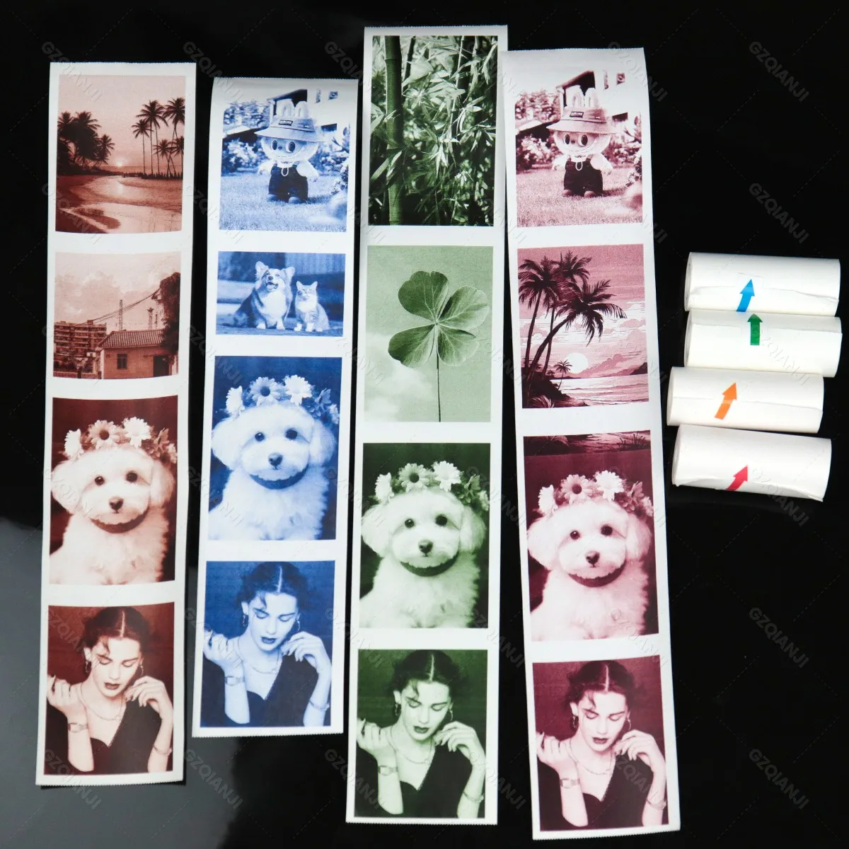 Thermal Printer Papers 57mm Color Papers for Camera Instant Print Kids Camera Printing Inkless Mini Portable Photo Printer