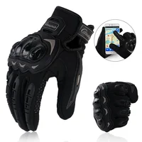 Motorcycle Glove Moto PVC Touch Screen Breathable Powered Motorbike Racing Riding Bicycle Protective Gloves Summer 1