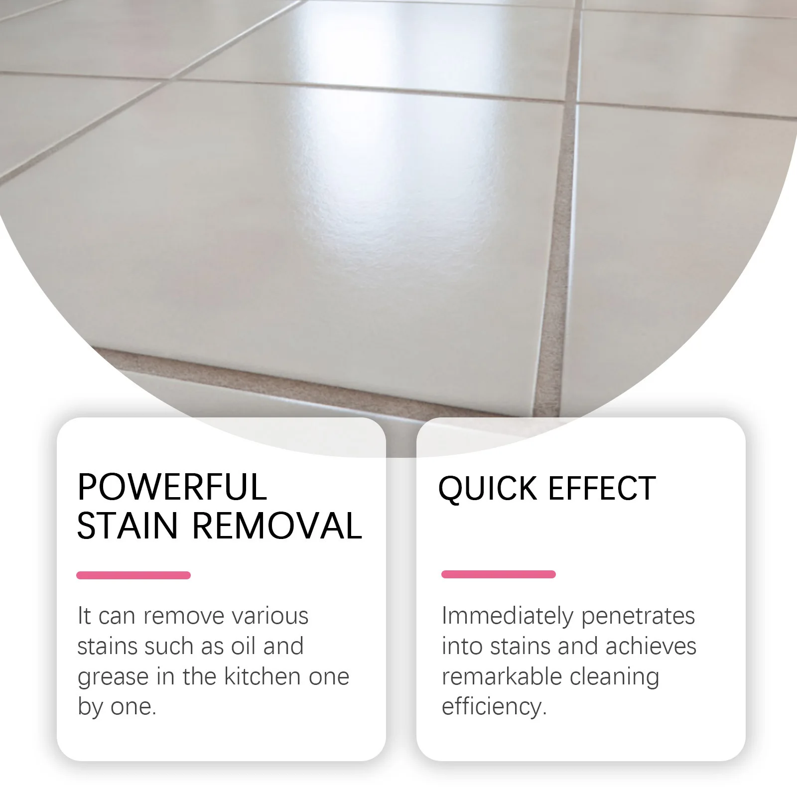 Ceramic Tile Cleaner Floor Cleaner Brightening Polishing Oil Stain Removal Detergent Renovating Mold Remover Tile Cleaning Spray