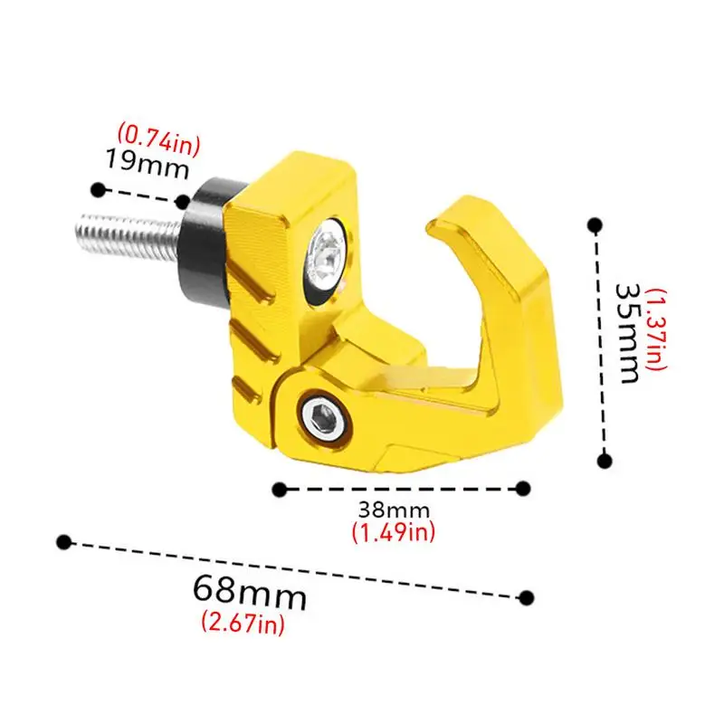 Foldable Helmets Rack Scooter Helmets Hook Clothes Scooter Hangers Alloy Clothes Rack Motorcycle Modification Supplies