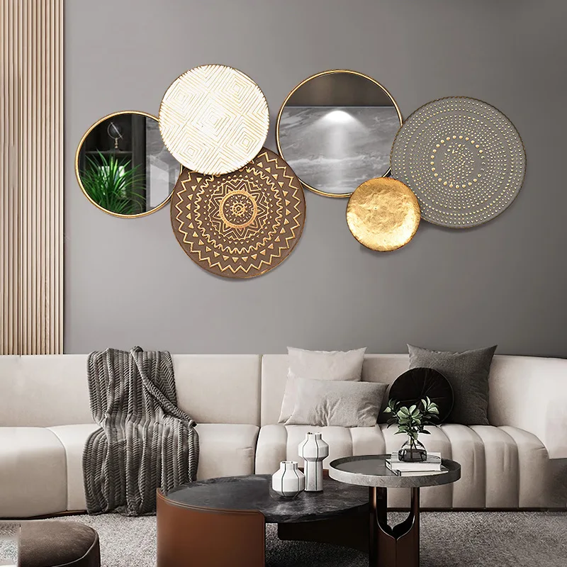 

Фон для модельных комнат, украшение для стен, высококачественный диван, креативное трехмерное украшение стен из кованого железа