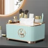 Home Desktop Tissue Box Multifunction Napkin Storage Boxes Living Room Remote Control Organizer Luxury Coffee Table Paper Holder 6