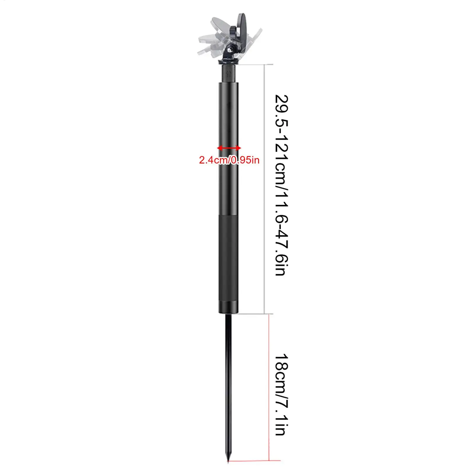 Golf Phone Tripod Golf Recording Stick Magnetic Mobile Mount Adjustable Height Extendable 360 Degree Rotate for Travel Vlogging