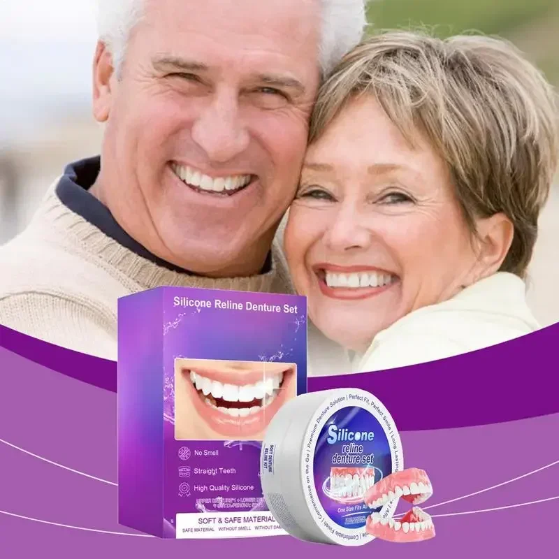 Teeth whitening essence Teeth whitening product Teeth health product Silicone Denture Set Oral Hygiene Care