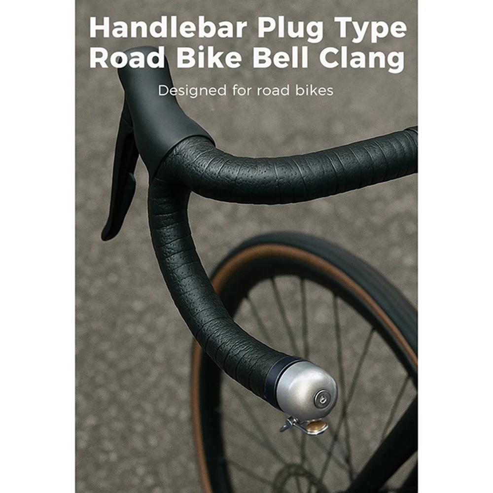 ROCKBROS 80 dB Fahrradklingel, Lenker aus Aluminiumlegierung, Steckertyp, super laut, klares Klingelhorn, Sicherheitsalarm, Fahrradzubehör, 자 Estatencieoju – Detail 12