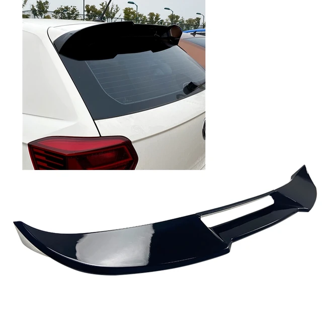 Heißer Design für VW Volkswagen POLO 6R Spoiler 2011 Zu 2018 Hohe Qualität  ABS Spoiler Durch Carbon Faser Schwarz DIY farbe Polo Spoiler - AliExpress