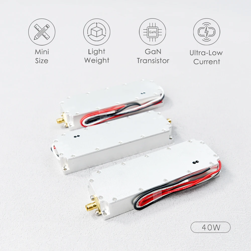 1.5GHz 1.6GHz 40W RF High Power Amplifiers wireless Signal Extender Sweep Signal Source For Drone GPS