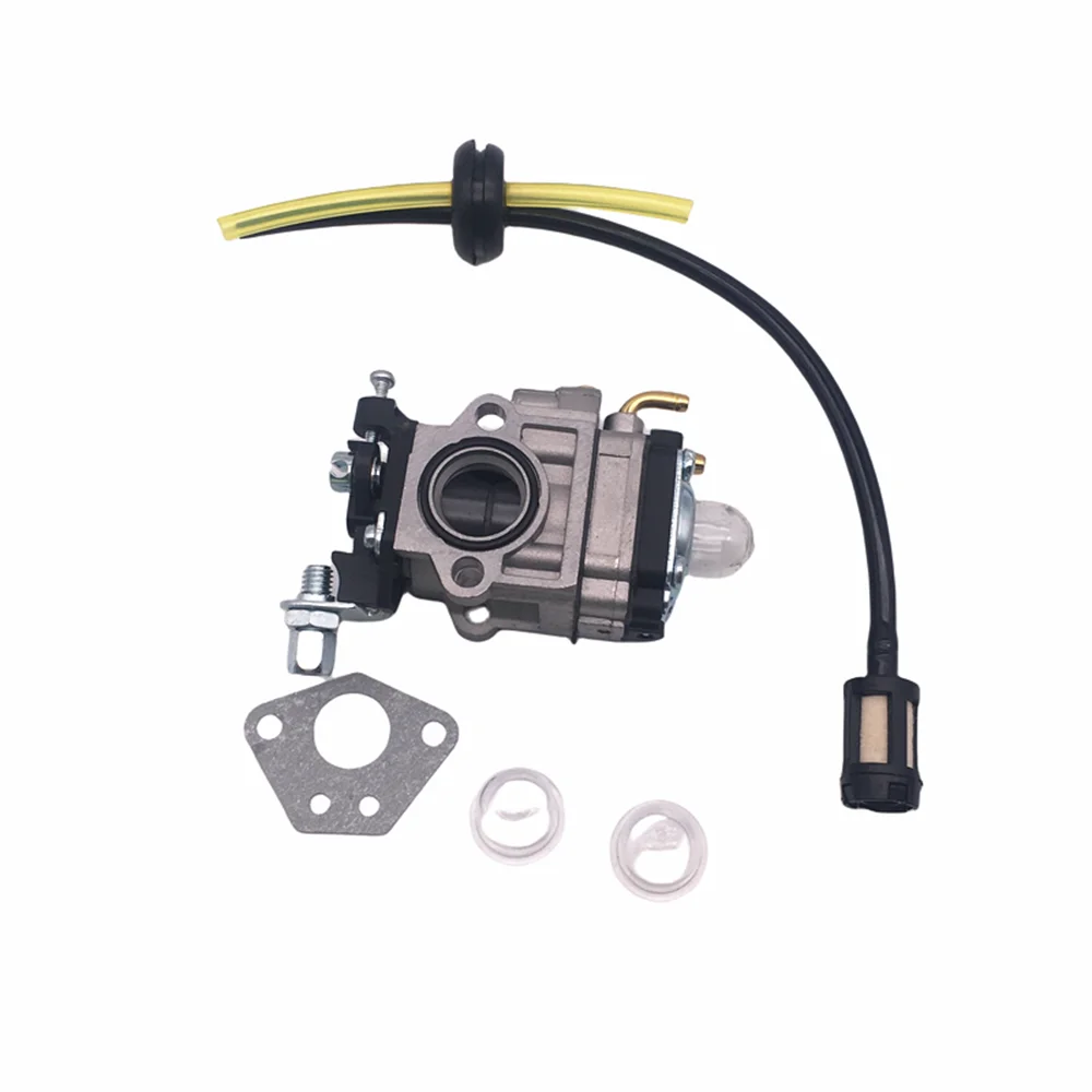 Carburetor Kit 15mm For Brushcutter 43cc 49cc 52cc Chainsaw With Seal Hose Petrol Filter Spark Plug Replacement Parts