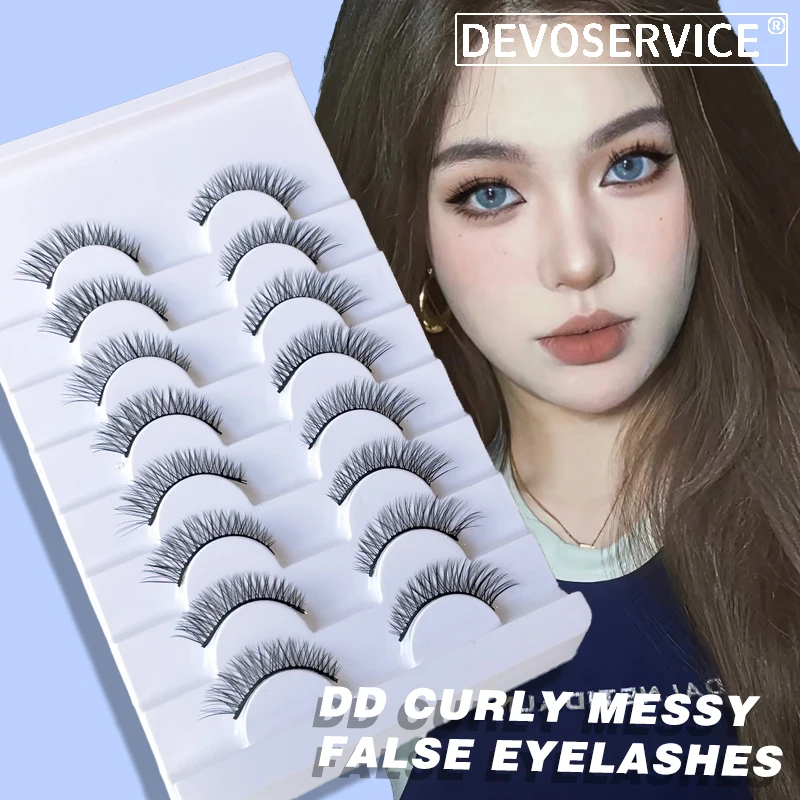 

8 Pairs Eyelashes 3D Faux Mink Eyelash Makeup False Lashes Fluffy Soft Manga Eyeash Wispy Natural Eye Lash Extension Maquiagem