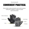 Summer Half Finger Mountain Road Bike Gloves Black Liquid Silicone Shock Absorbent Breathable Wear Resistant Exercise Bike Fitne 4