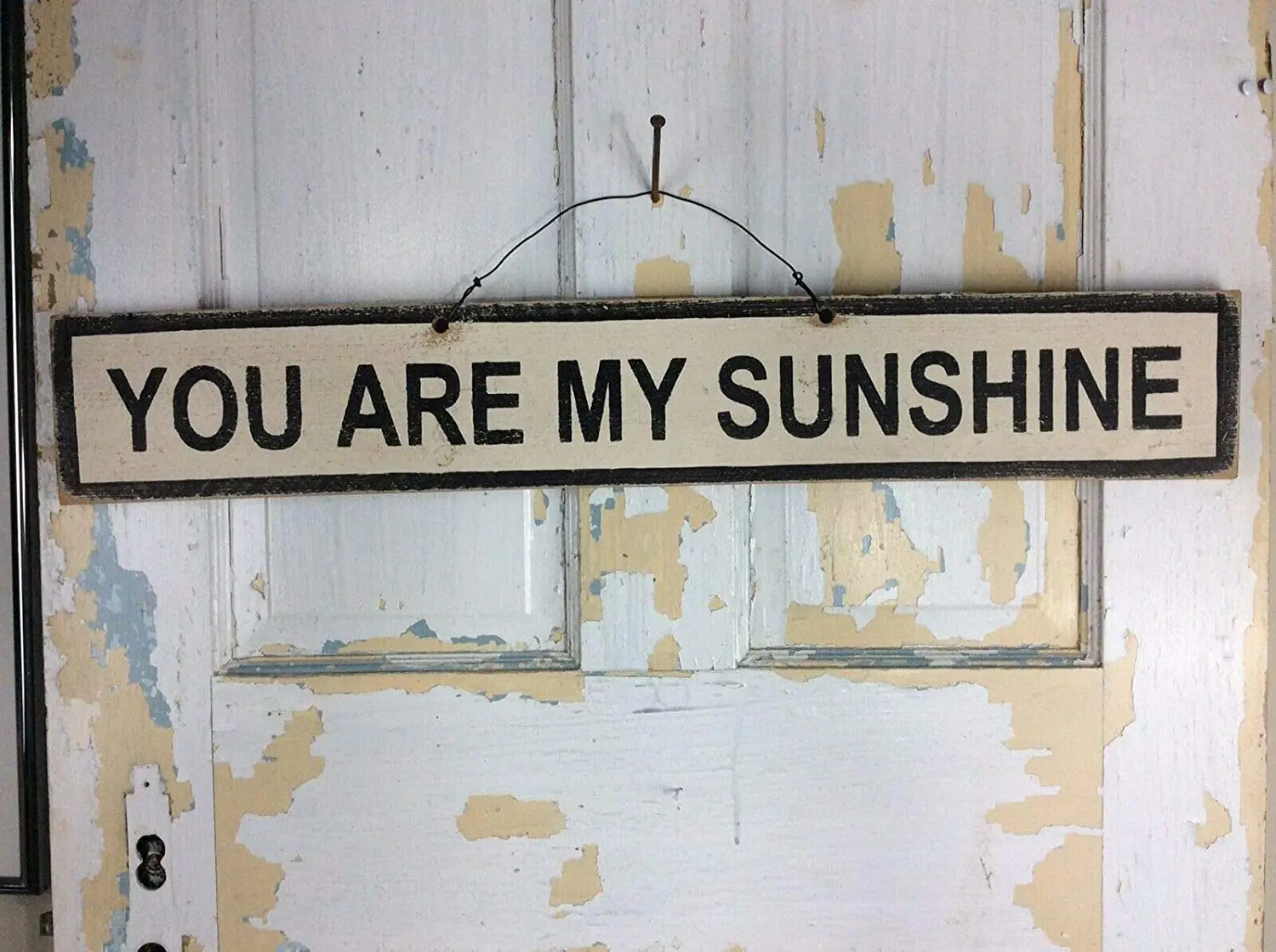 AMELIA SHARPE You are My Sunshine Wood Sign Wall Mounted by Weathered Signs Decor |