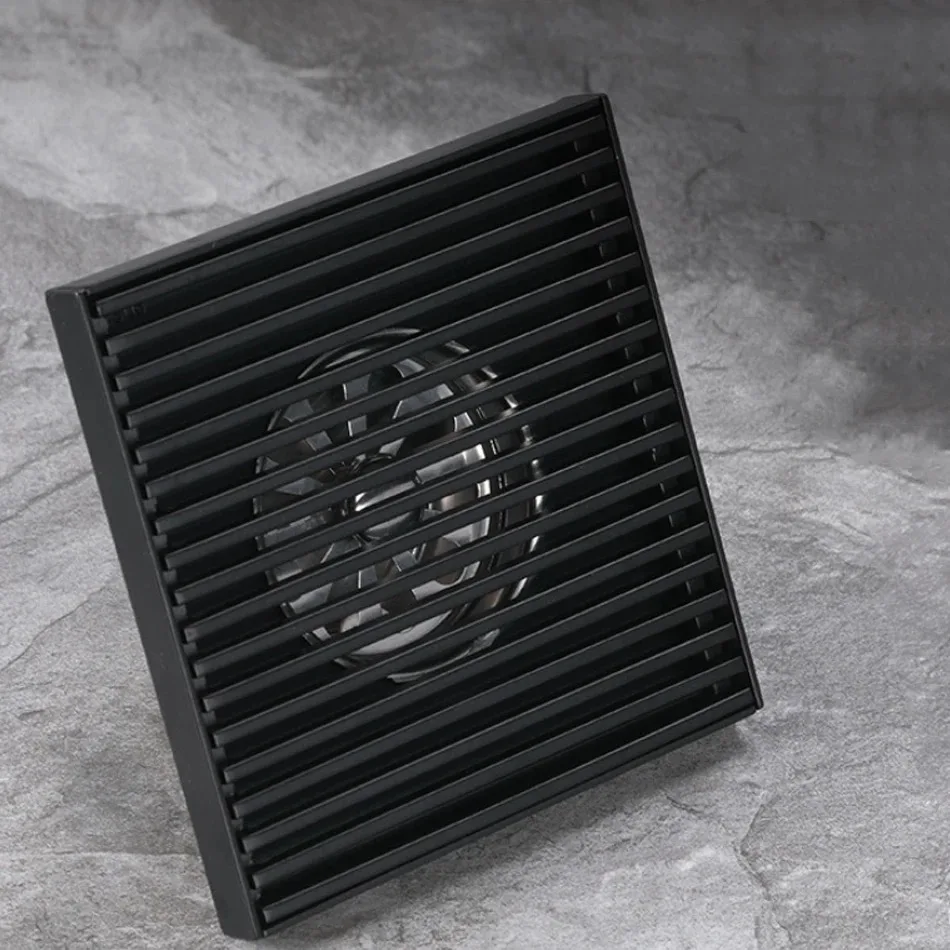 Floor Drains Cover 10/12/15/20cm 304 Stainless Steel Brushed Square Anti-odor Bathroom Shower Drainage Floor Drains floor drain filter floor drain shower drain
