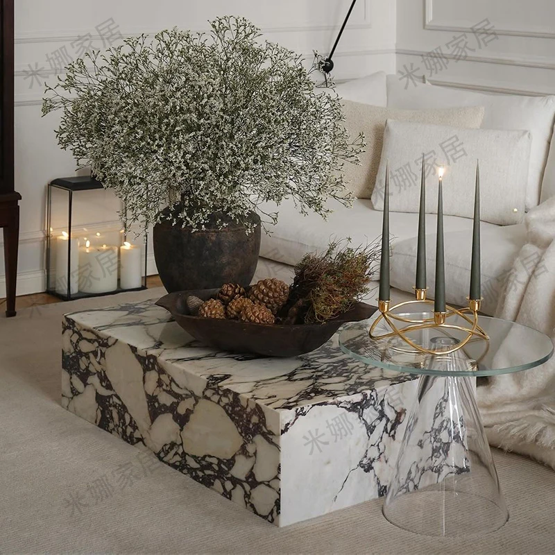 Combinazione Di Mobili Tv In Marmo Bulgari Di Forma Rotonda In Stile Europeo Francese