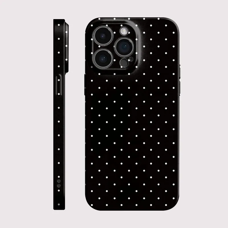Elegant Black Polka Dot Hard PC Phone Case