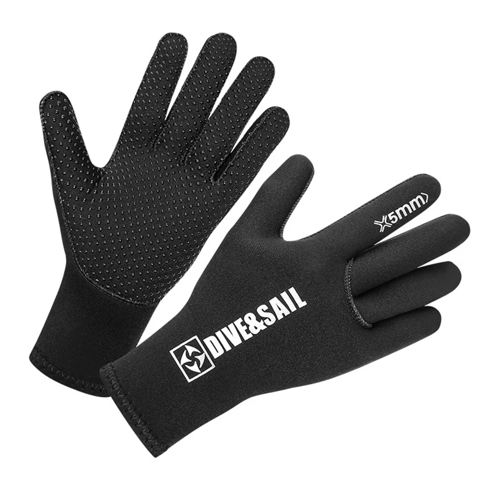 DIVE SAIL 3/5mm Neoprene Diving Winter Heated Gloves For Men Women Diver Wetsuit Snorkeling Canoeing Underwater Hunting Glove 2