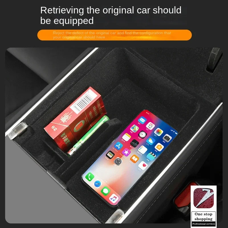 Central storage box middle storage box accessories multifunctional box for Tesla's new Model 3Y