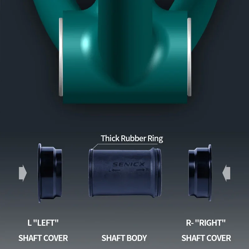 SENICX BB 386 세라믹 하단 브래킷 SRAM DUB 로드 크랭크셋 프레스핏 46mm 중앙 무브먼트 BB386 방수 자전거 부품에 적합