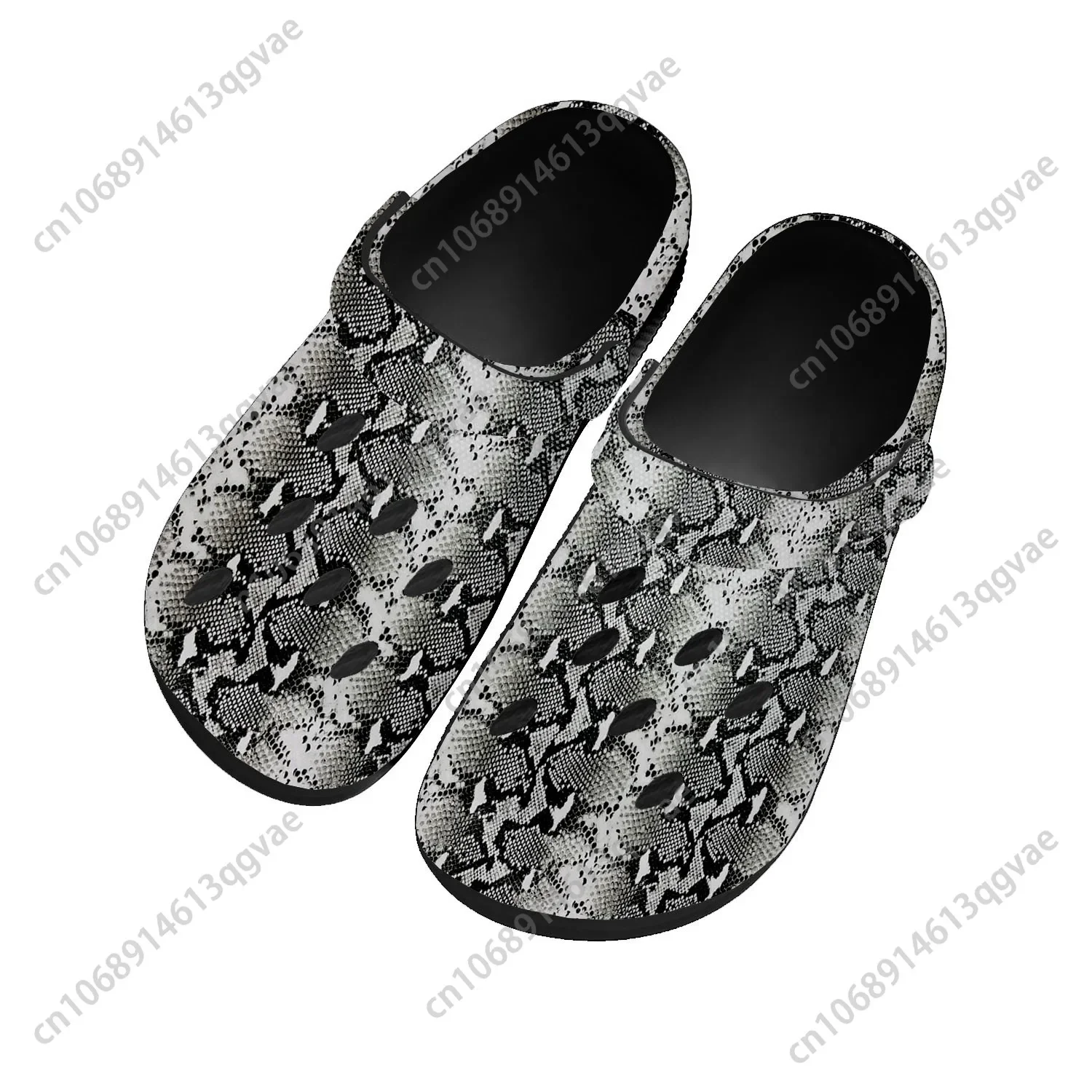 

Snake Skin Pattern Home Clogs Custom Water Shoes Mens Womens Teenager Tide Printed Causal Shoe Breathable Beach Hole Slippers