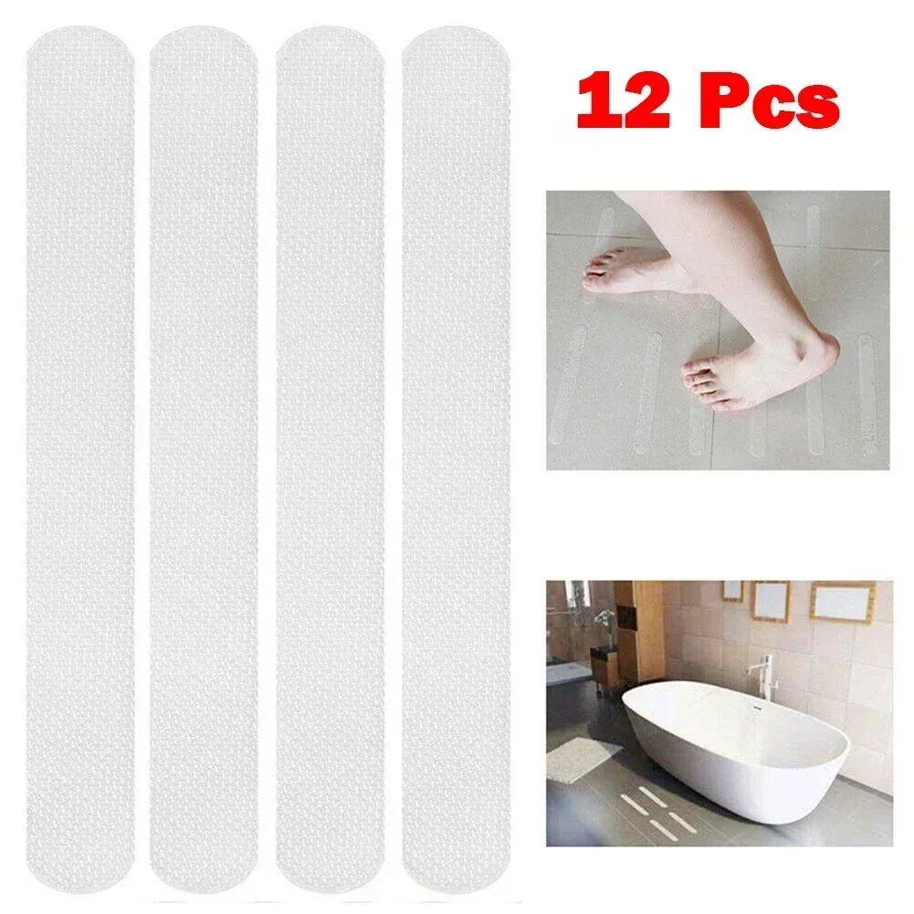 12/20PCS Anti-slip Strips Round Non Slip Stickers Shower Strips Pad Floor Safety Tape Bathroom Renovation DIY Parts