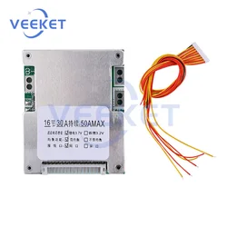 Advanced 60V 50A Lithium Battery Charger Protection Board for Electric Vehicles - Enhanced Power Balance Battery Management System (With balance)