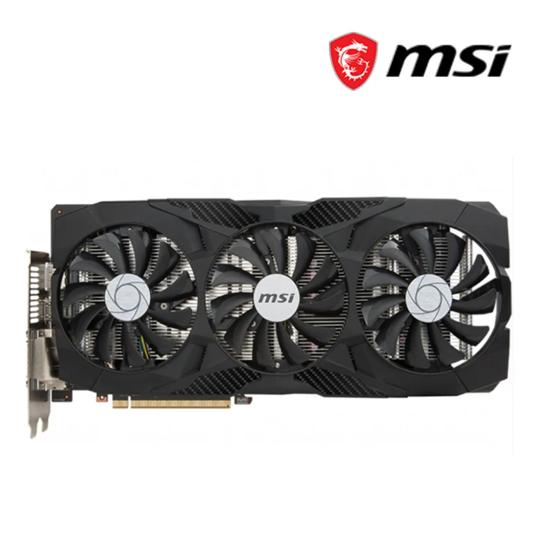 MSI Raphic Card GTX 960 1050 1060 1650 1660 1660TI 1070TI 2-3-4-5-6-8GB Video Cards GPU AMD Intel Desktop CPU Motherboard video card in computer